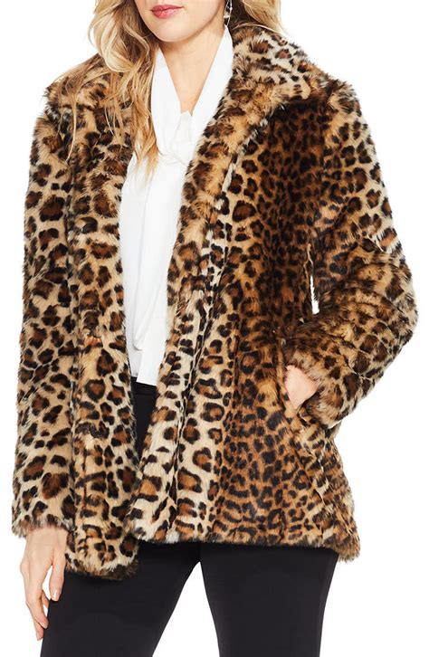 leopard fake fur jacket|faux fur leopard jacket nordstrom.